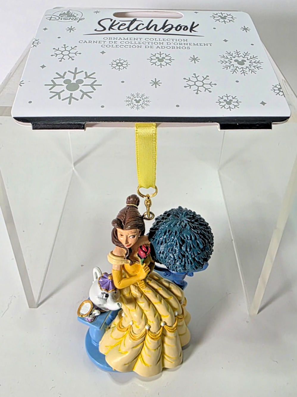 Disney Belle Mrs. Potts Chip Sketchbook Ornament Beauty & Beast NIB NEW 2024